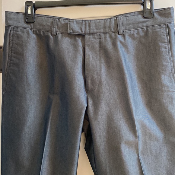 Hugo boss slim fit gray metallic pants size 36 mint condition always dry cleaned - Picture 2 of 6